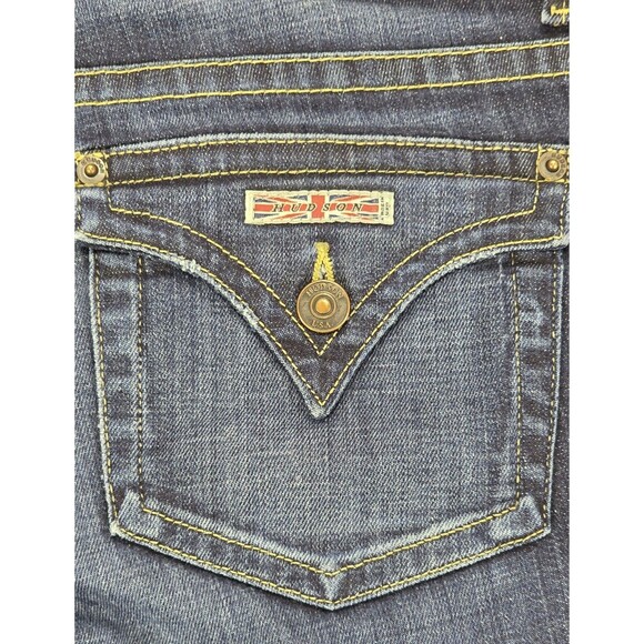 Hudson Womens Jeans Signature Petite Bootcut Mid Rise Flap Pockets Elm Size 31 - Picture 8 of 16